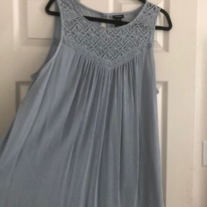 torrid Tops - Blue sleeveless blouse with design torrid Tops - Blue sleeveless blouse with design